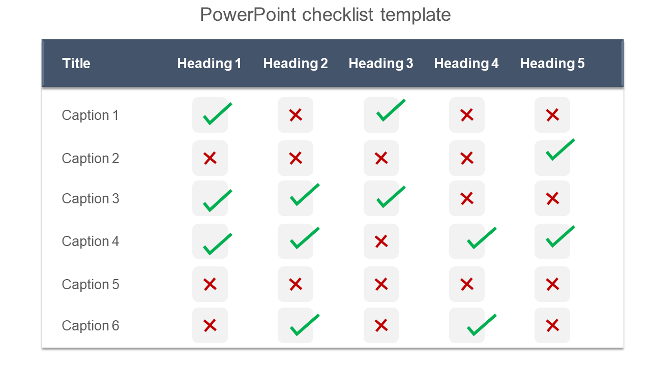 PowerPoint Checklist Template Themes and Google Slides